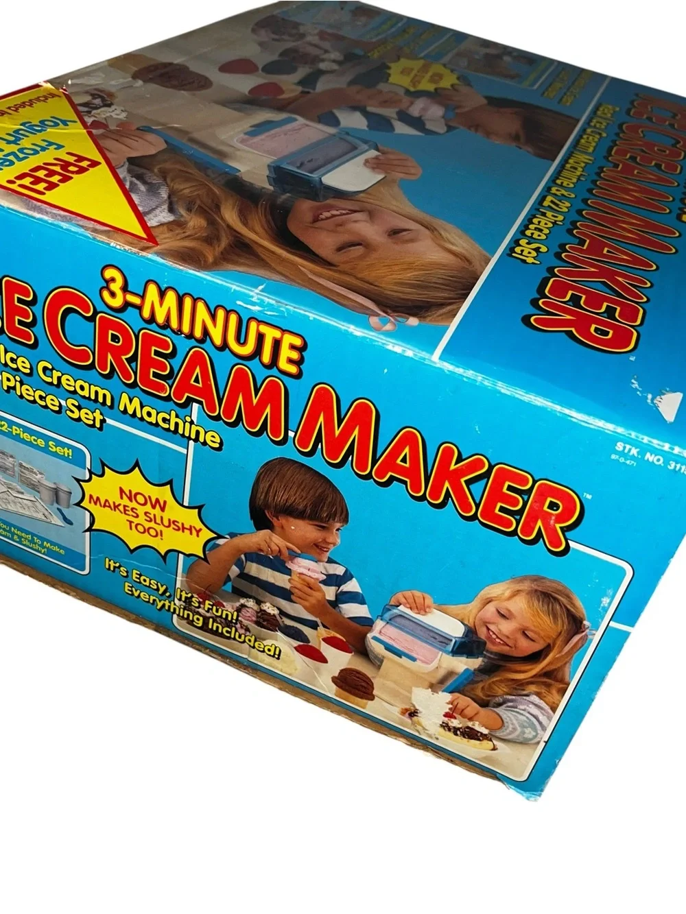 Vintage Tyco kids toy real 3-Minute Ice Cream Maker complete with box 80s 90s